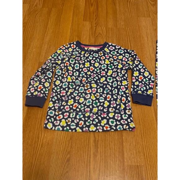 Mini Boden Starboard Navy Leopard Tunic Sweatshirt Set 4-5Y - Picture 3 of 4